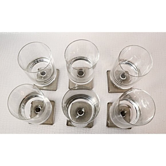 6 Crystal WINE GLASSES ROSENTHAL Berlin George Butler Jensen Vintage Barware - Picture 4 of 5